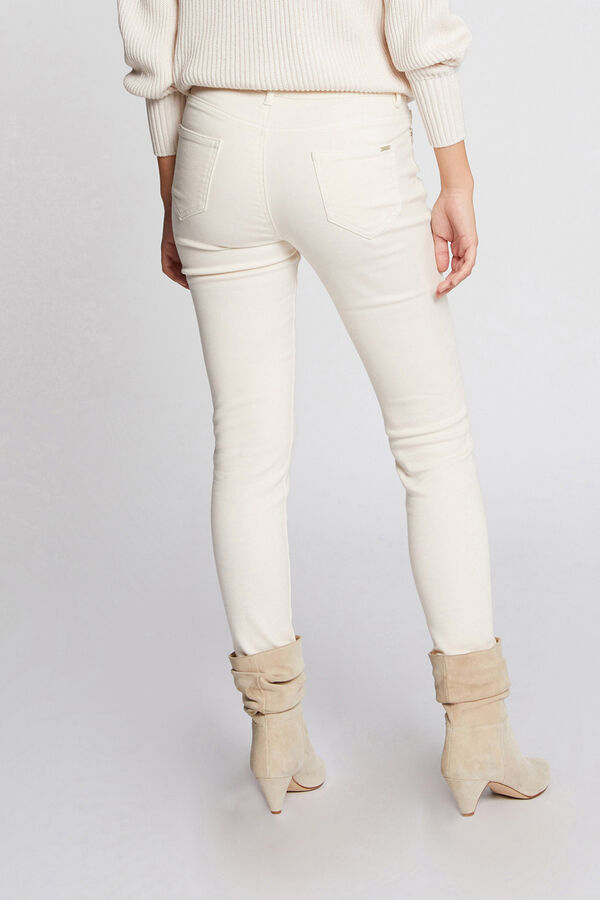 Cortefiel Low rise skinny jeans Ivory