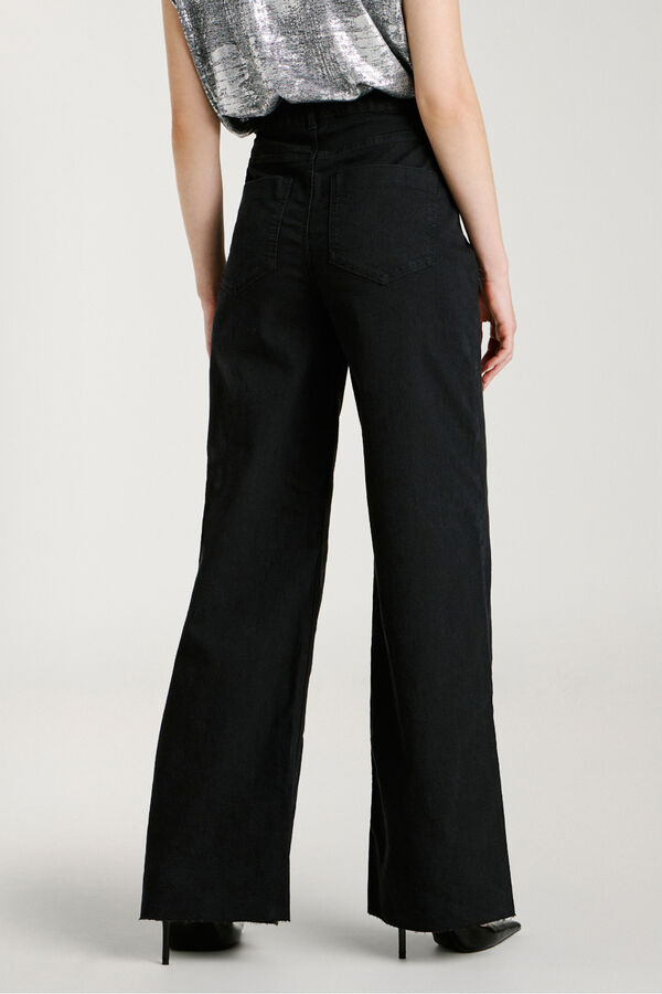 Vila Calça calça de perna larga Preto
