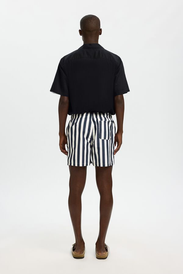 Selected Fato de banho liso Azul