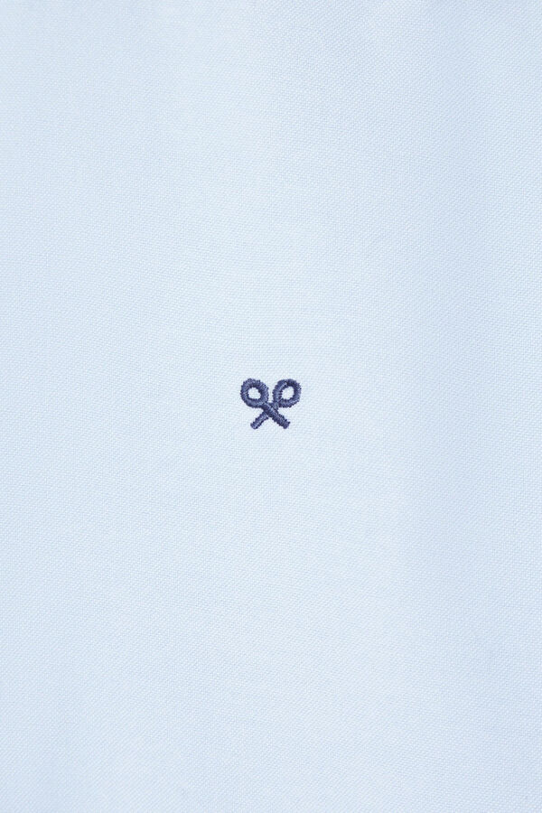 Silbon Oxford cutaway sport shirt Blue