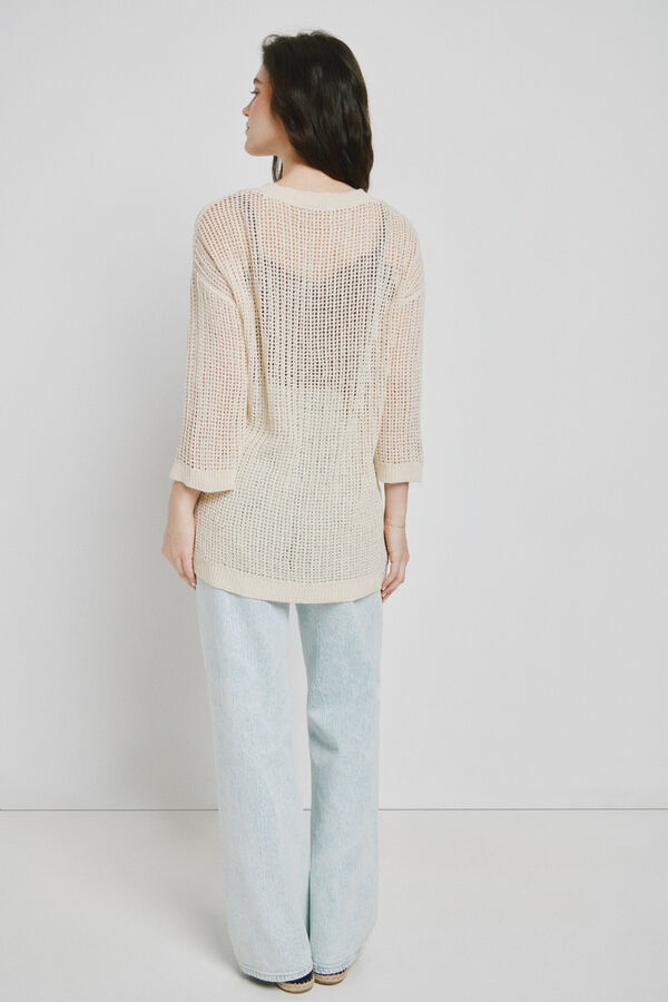 Vero Moda Casaco de malha em malha fria Tostado