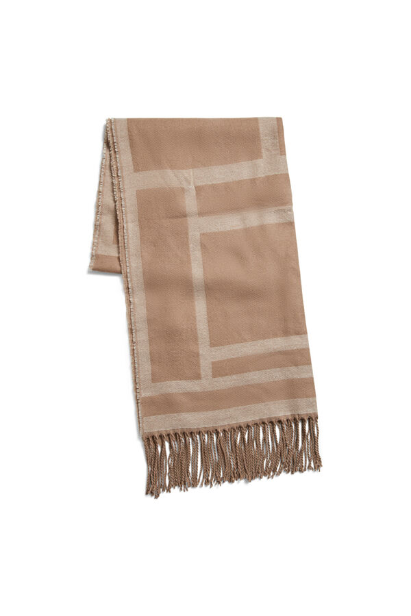 Vila Vila fringed scarf Grey
