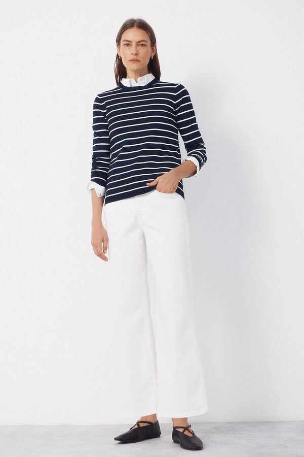 Cortefiel Sensational marine jeans White