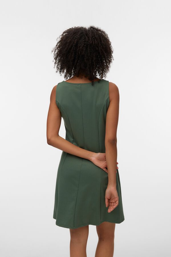 Vero Moda Vestido curto peplum Verde