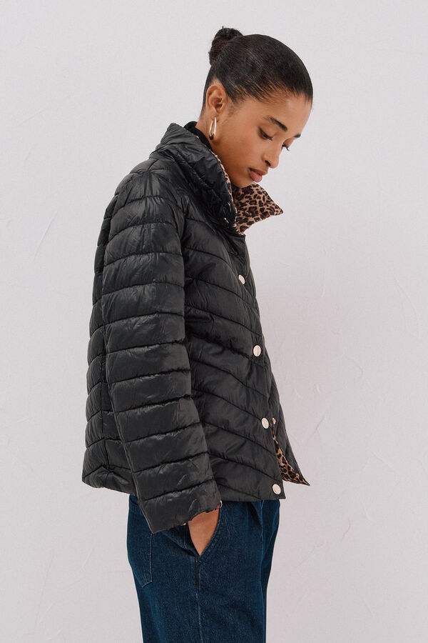 Cortefiel Reversible Thermolite® jacket Black