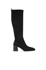 Lodi Botas em camur&ccedil;a com tac&atilde;o Preto