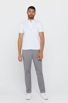 Cortefiel Lightweight regular chino trousers Gray