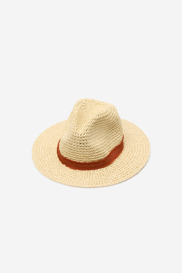 Cortefiel Raffia hat Beige