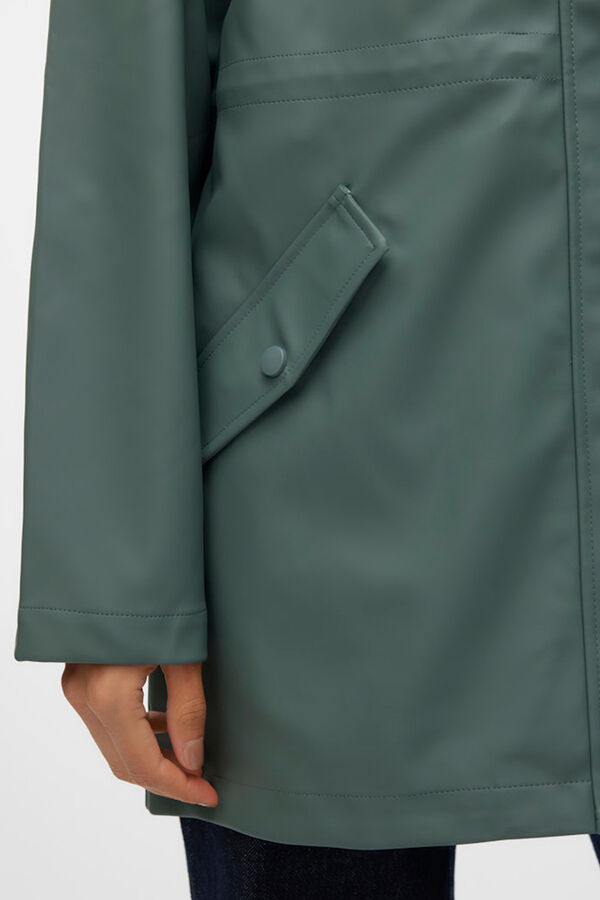 Vero Moda Imperme&aacute;vel manga comprida com capuz Verde