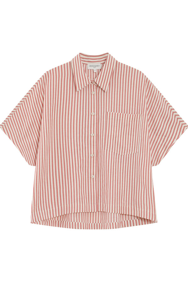 Grace & Mila Camisa &agrave;s riscas Vercia Laranja