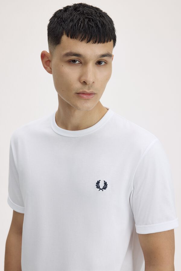 Fred Perry Plain short sleeve T-shirt White