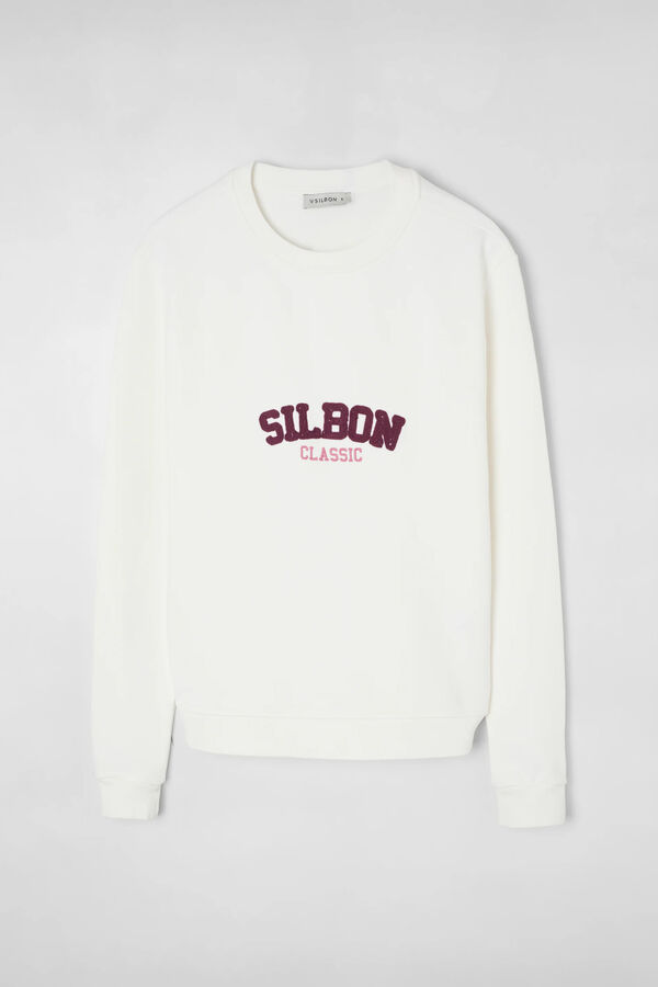 Silbon Silbon classic sweatshirt Ivory