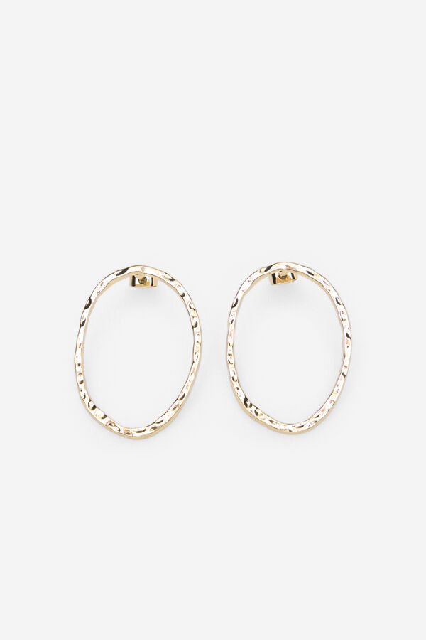 Cortefiel Aros frontales labrados Amarillo