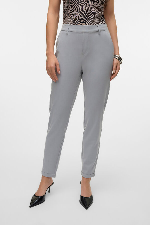 Vero Moda Calças compridas de vestir Cinzento