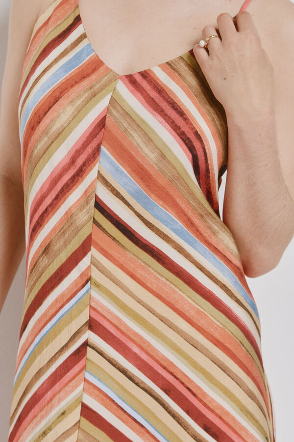 Vero Moda Ankle-length strap dress Orange