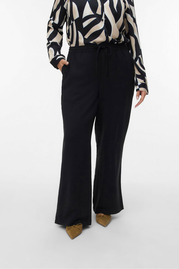 Vero Moda Curve Calça largas de tamanho grande  Preto