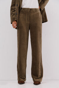 Cortefiel Wide- corduroy women's trousers
