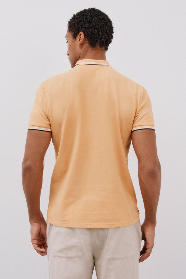 Cortefiel Polo piqué tips Naranja