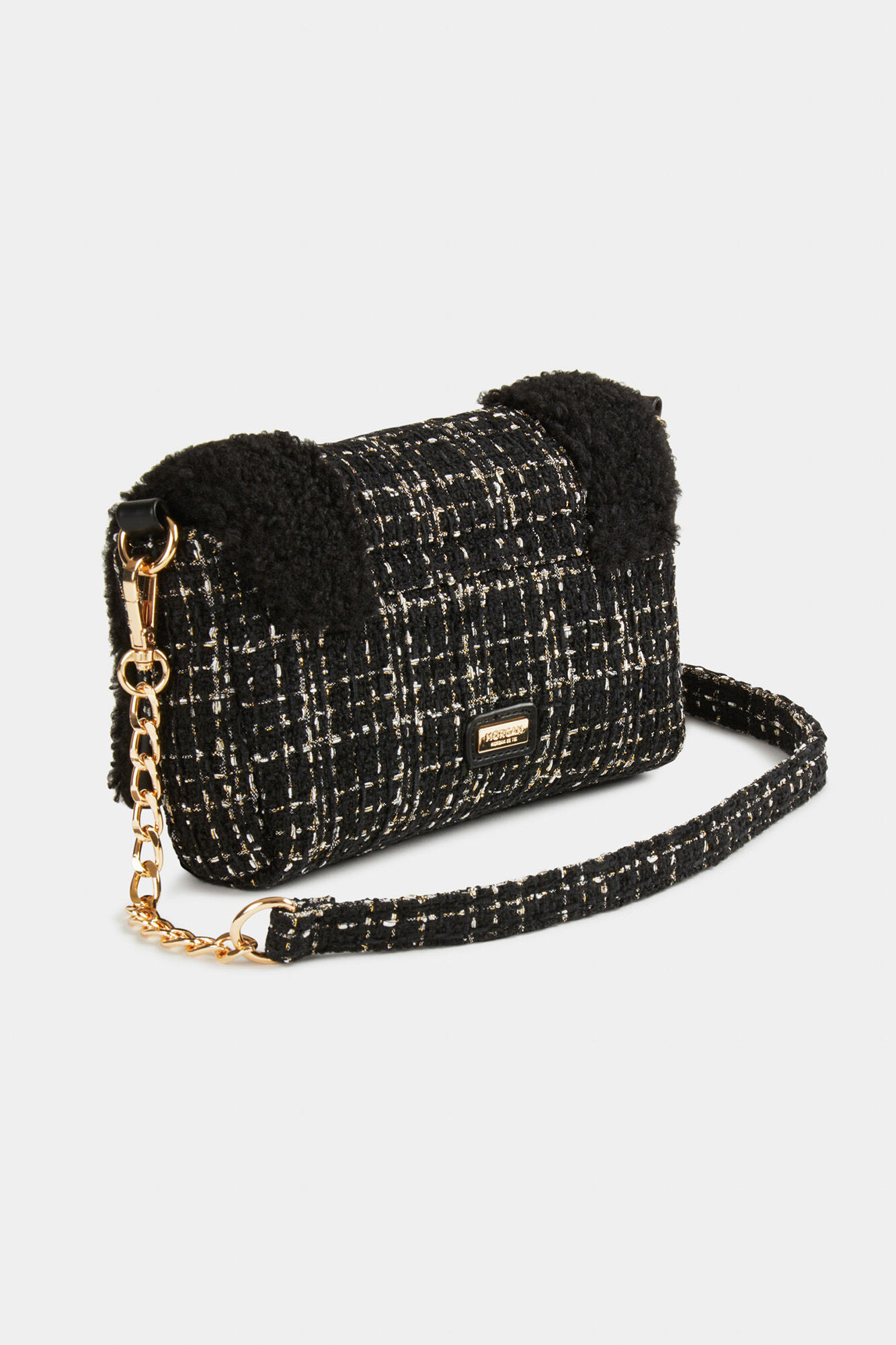 Faux fur clutch bag deals