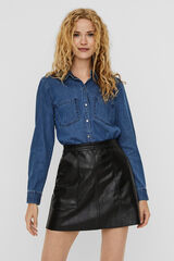 Vero Moda Camisa denim de manga comprida Azul
