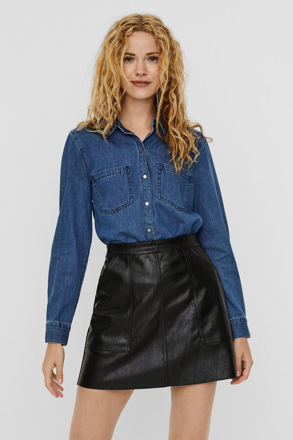 Vero Moda Camisa denim de manga comprida Azul