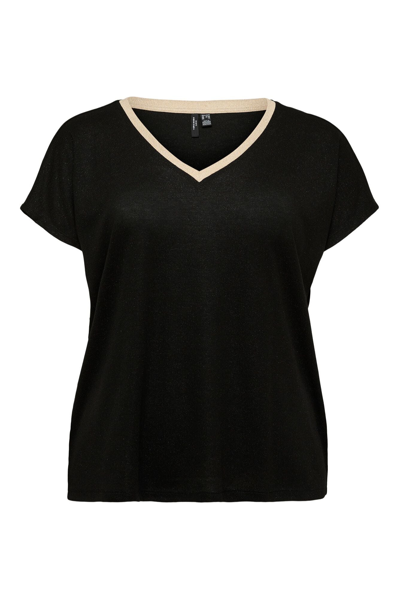 Vero Moda Curve T-shirt gola em bico