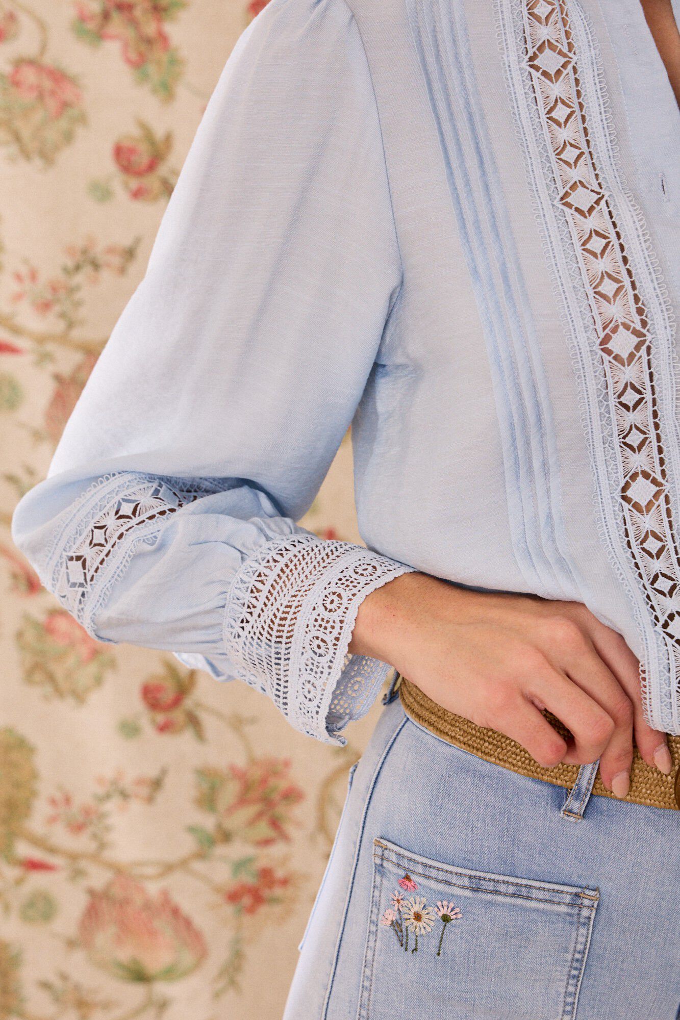 Pol&iacute;n Et Moi Camisa gola Ivonne