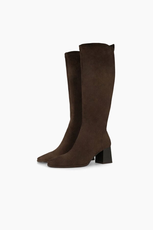 Lodi Botas de camurça com salto Castanho
