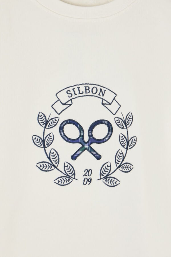 Silbon Sweatshirt de raquete Ecru