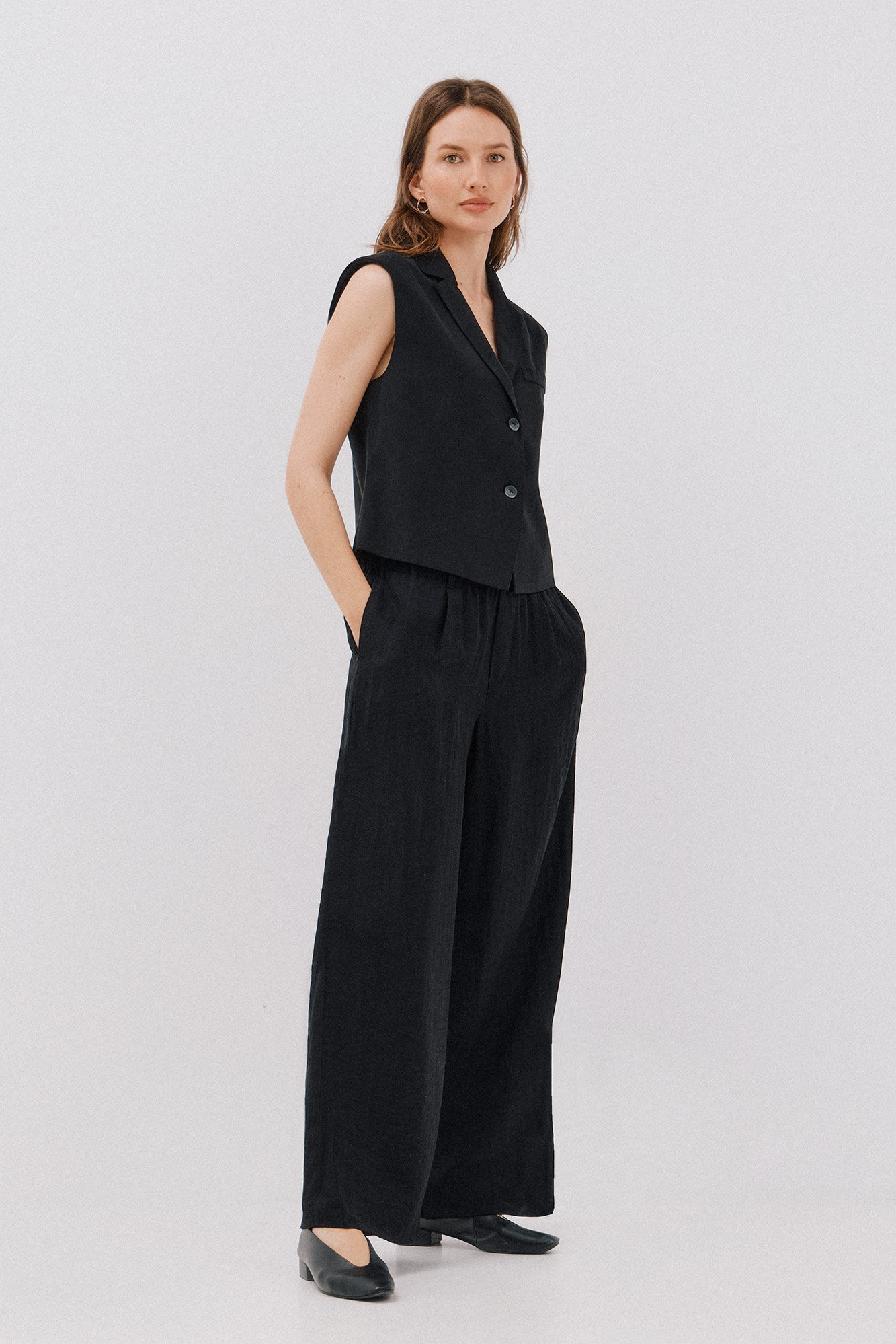 Cortefiel Lapel collar waistcoat