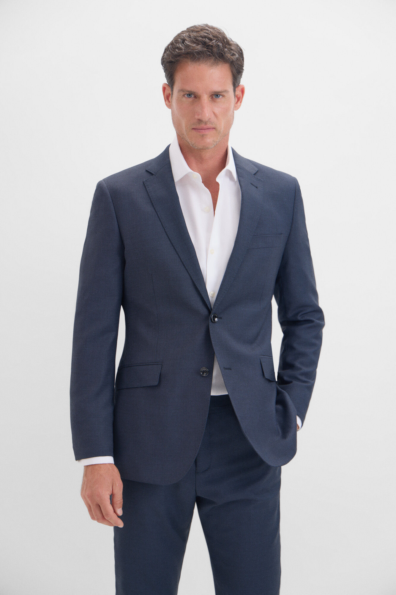 Cortefiel Coolmax&reg; birdseye weave blazer