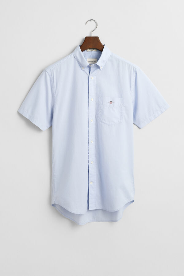 Gant Camisa clássica de manga manga curta  Azul