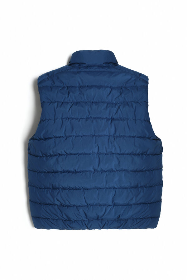 Cortefiel Ultra-light quilted gilet Blue