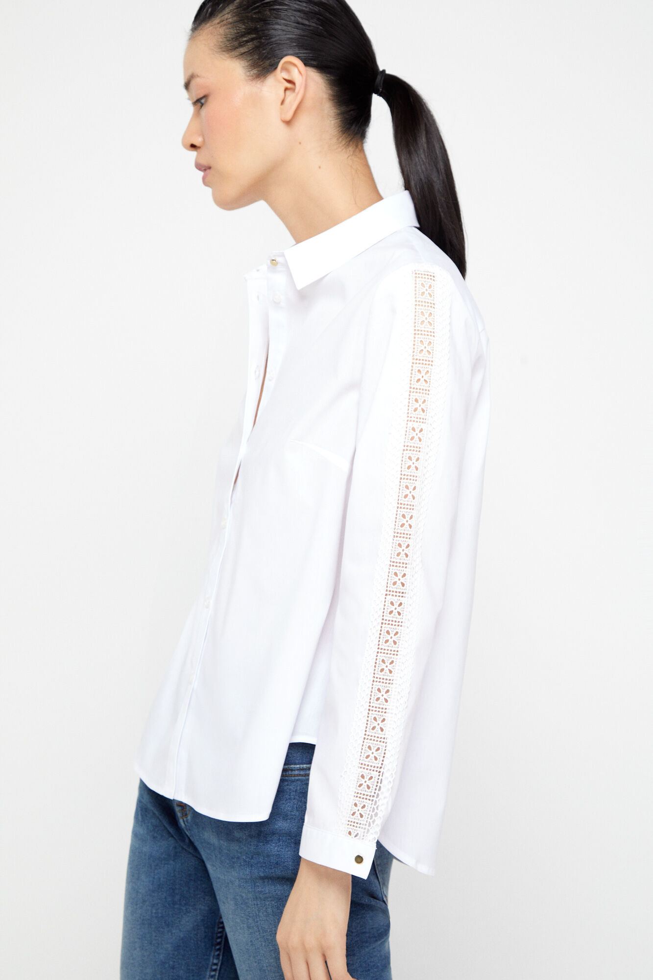 camisas blancas mujer cortefiel