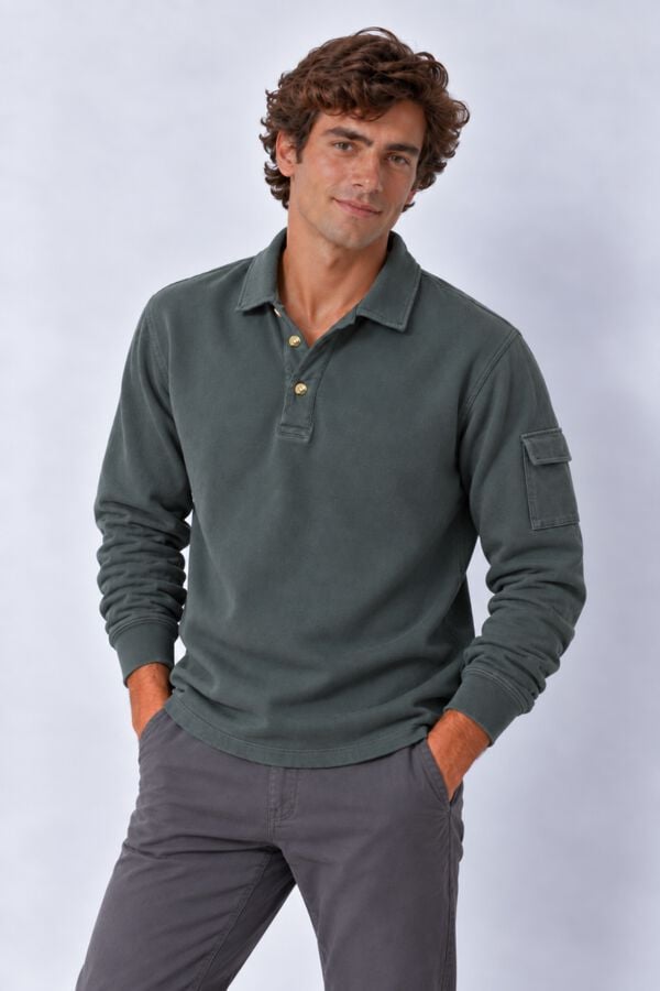 Cloking Sudadera Polo Bolsillo Azul marino