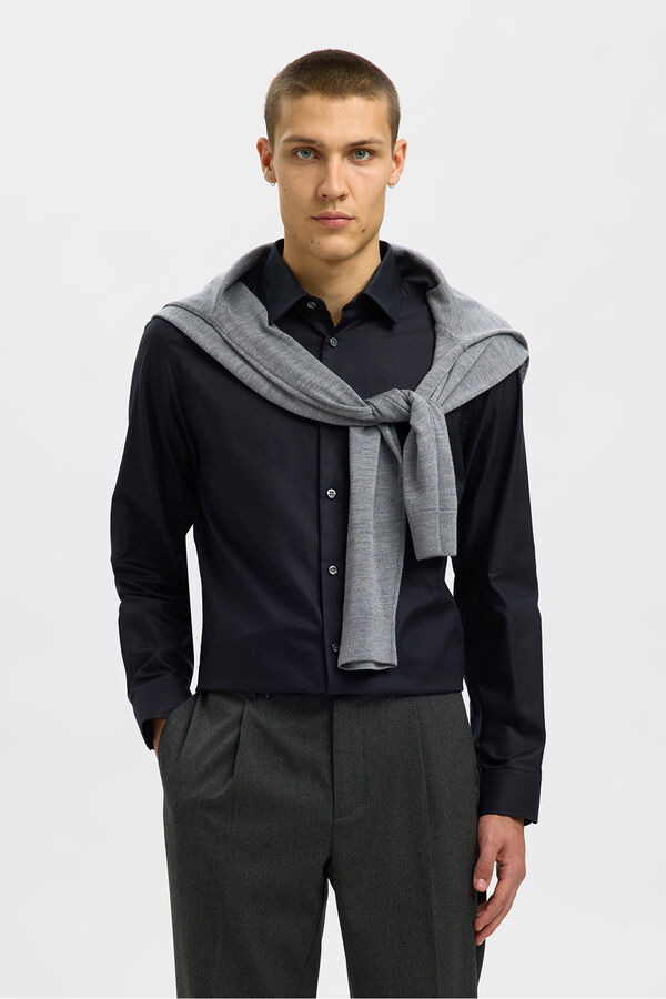 Selected Camisa formal Slim Fit Negro