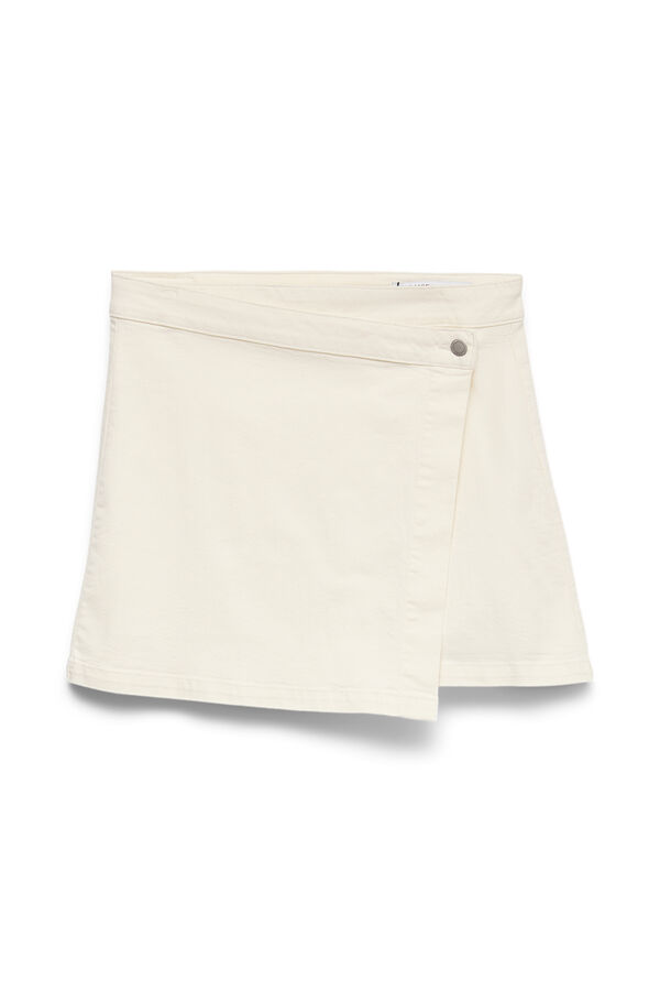 Vero Moda Denim short skirt White