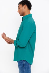 Cortefiel Plain Oxford shirt Green