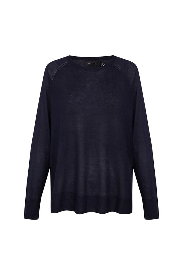Cortefiel Fine knit jumper Navy