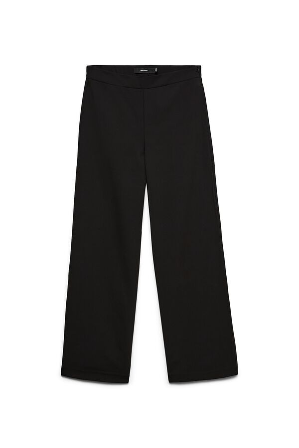 Vero Moda Cal&ccedil;a de vestir de perna larga Preto
