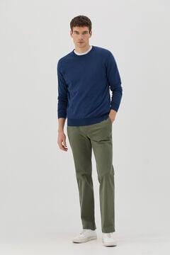 Cortefiel Classic fit chinos Green