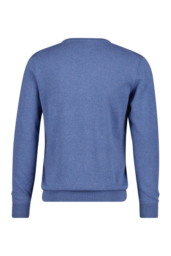 Gant Camisola cl&aacute;ssica em algod&atilde;o Azul