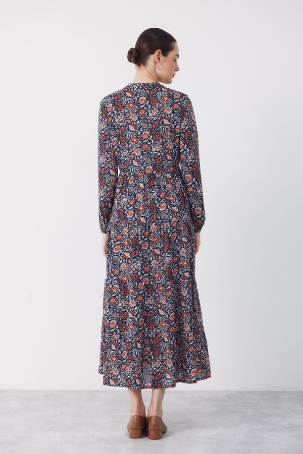 Cortefiel Fluid printed dress Multicolour