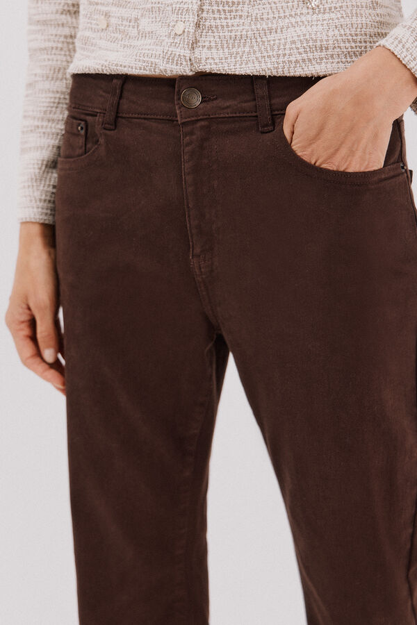 Cortefiel Straight jeans  Dark brown