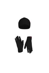 HUGO Hat and glove set Black