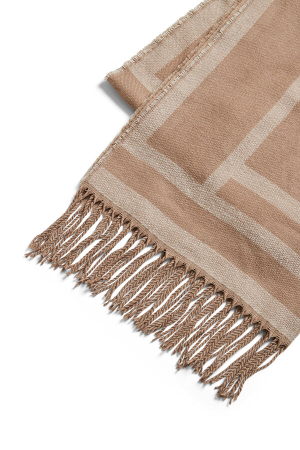 Vila Vila fringed scarf Grey