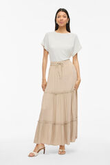 Vila Top de manga curta com gola redonda Branco