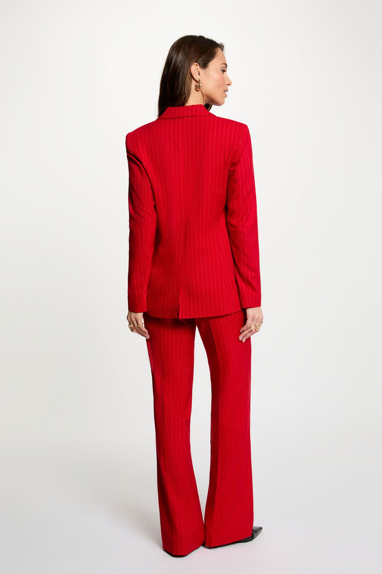 Morgan Casaco cintado &agrave;s riscas