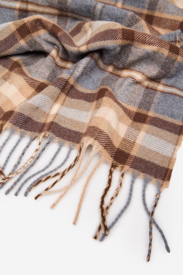 Cortefiel Cachecol de tecido Cinzento