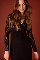 Slowlove Vestido lencero negro Negro